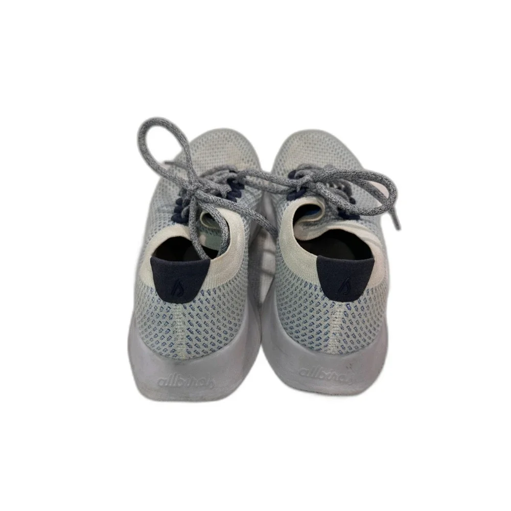 Allbirds Tree Dasher White with Blue shoes size 10